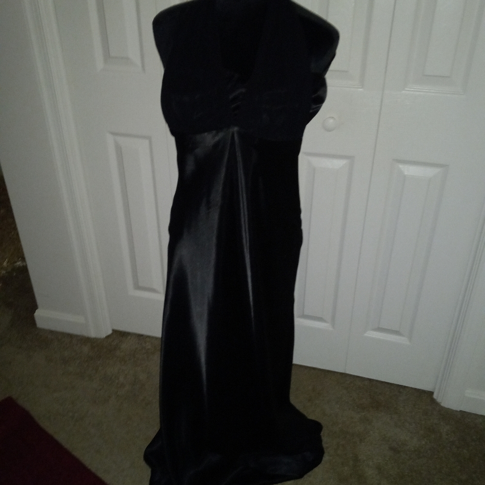 Black Satin Gown